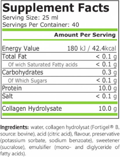 Pure Nutrition Collagen με Βιταμίνη C 1000ml Wild Berry