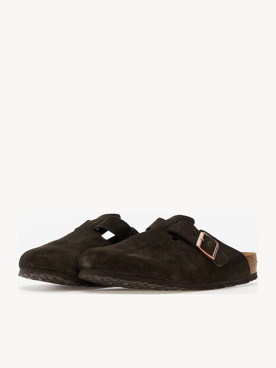 Boston Leather Men's Slippers Brown Anatomical