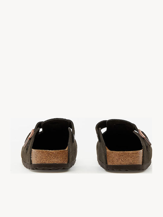 Boston Leather Men's Slippers Brown Anatomical