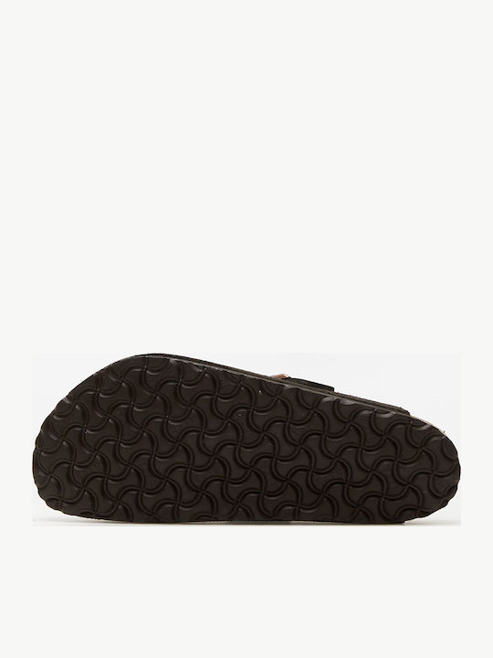 Boston Leather Men's Slippers Brown Anatomical