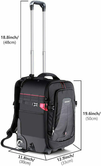 Neewer Camera Case with Wheels 2-in-1 Size Large Black
