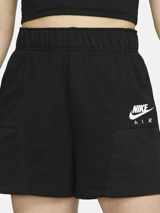 Nike Air Fleece Αθλητικό Γυναικείο Ψηλόμεσο Σορτς Μαύρο