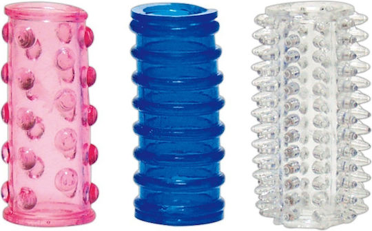 You2Toys Tokio Silicone Cock Rings Blue / Pink / White 3pcs