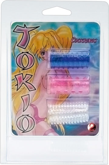 You2Toys Σετ Δαχτυλίδια Πέους Σιλικόνης Blue / Pink / White 3τμχ 05143060000