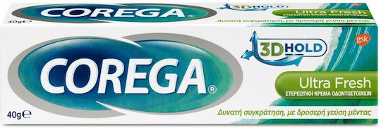 Corega 3D Hold Ultra Fresh Denture Adhesive Cream 40gr