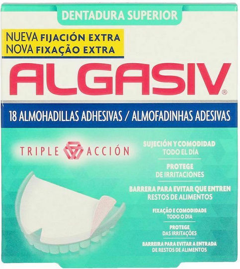 Algasiv Adhesive Pads Top Denture Adhesive Patches 30pcs