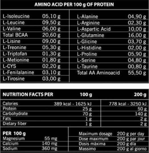 Oxygen Nutrition ProMass Gain με Γεύση Σοκολάτα 1.816kg