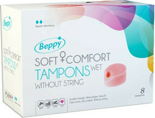 Beppy Ταμπόν Soft Comfort Wet για Κανονική Ροή 8τμχ