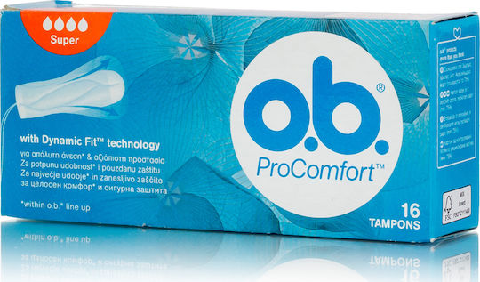 O.B. Ταμπόν ProComfort SilkTouch για Αυξημένη Ροή 16τμχ