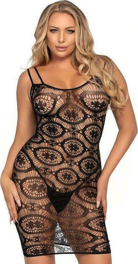 Leg Avenue 86961 Daisy Crochet Mini Dress Black