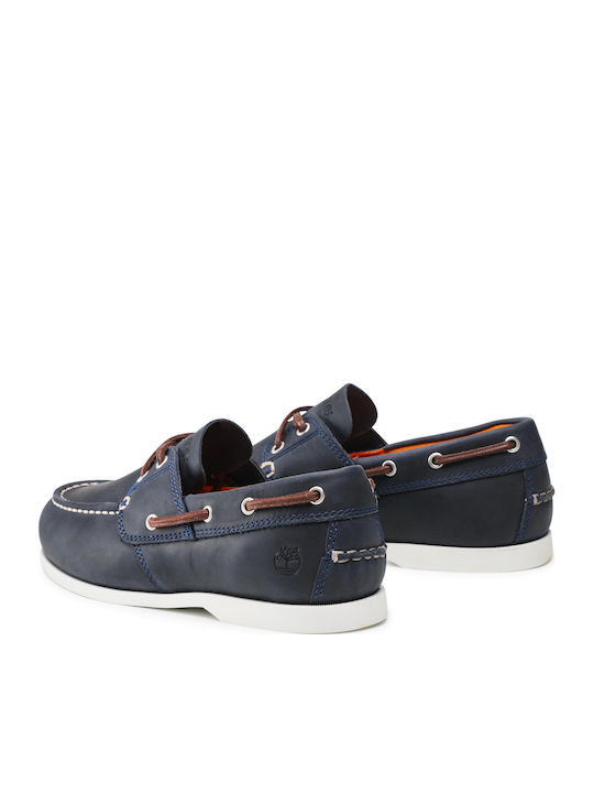 Cedar Leder Herren Mokassins in Blau Farbe