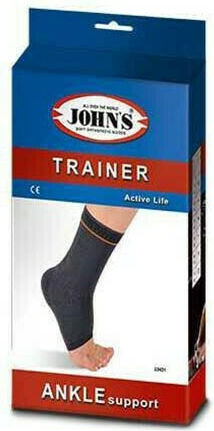 Johns Elastisch Knöchelbandage mit Silikoneinsätzen in Schwarz Farbe 22421