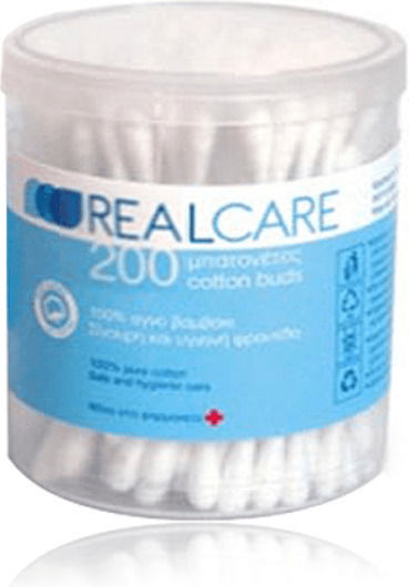 Real Care Μπατονέτες Χάρτινες 200τμχ