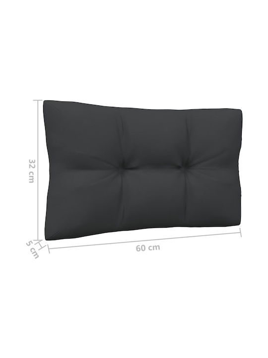 Ecksofa Außenbereich Holz mit Kissen 63.5x63.5x62.5cm