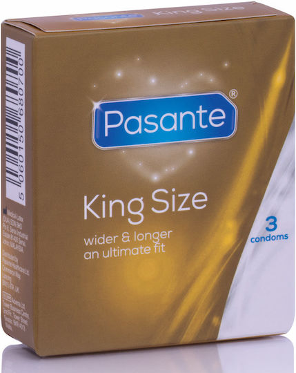 Pasante Προφυλακτικά King Size 3τμχ 60mm Natural