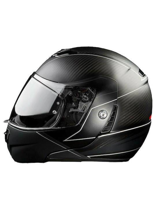 Klim Modular TK1200 Carbon Skyline Matt Black Motorcycle Helmet Flip-Up DOT ECE 22.05