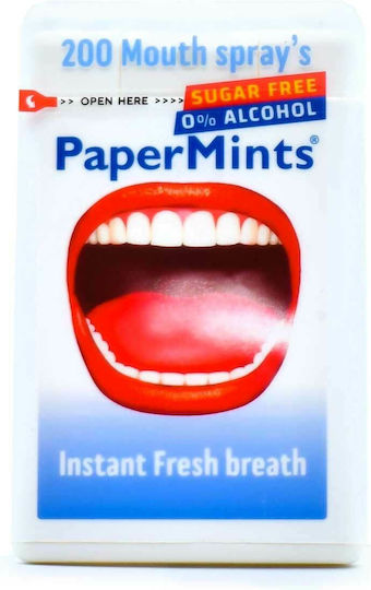 PaPerMints Mouth Spray Ταινίες & Μέντες Αναπνοής για την Κακοσμία 1τμχ