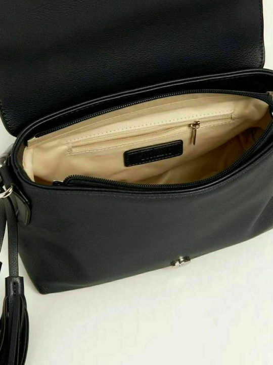Γυναικεία Flap Bag Χιαστί Μαύρη