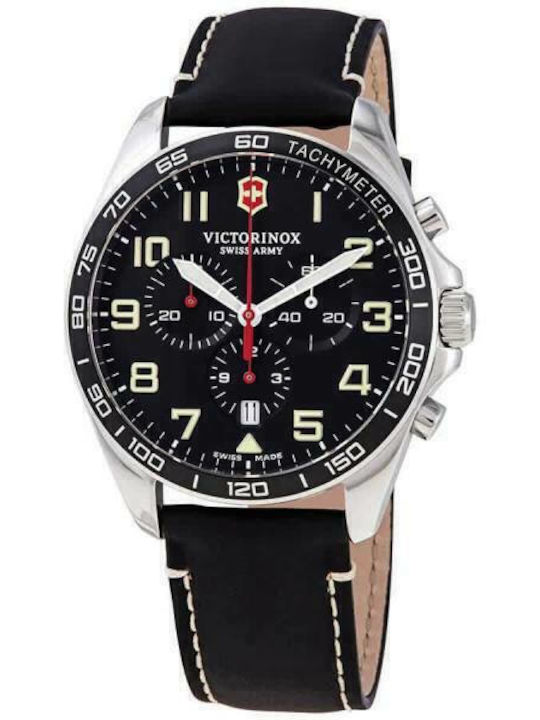 Victorinox Fieldforce Ρολόι Μπαταρίας με Δερμάτινο Λουράκι