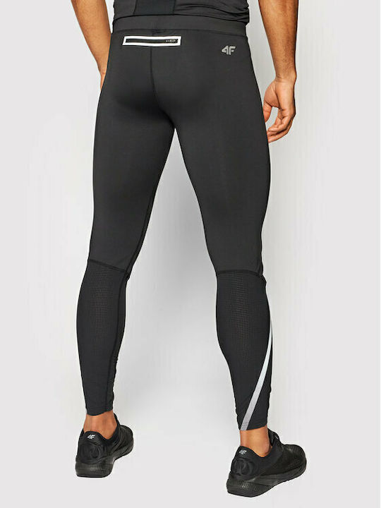 4F Herren Sportleggings Lang Schwarz