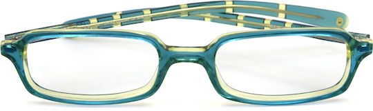 Benetton Rame Ochelari Pentru Femei Din Acetat Turcoaz UCB520 PQ6