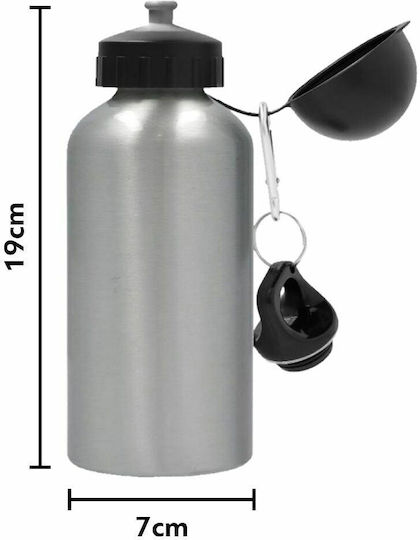 Koupakoupa Desert Stainless Steel Kids Water Bottle Brawl Stars with Straw Silver 500ml