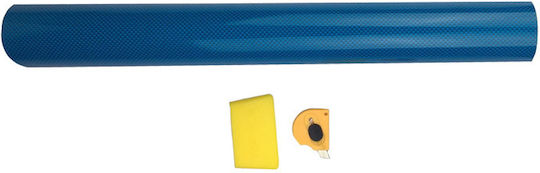 Carner Racesport Αυτοκόλλητο Carbon Film 48x60cm Μπλε