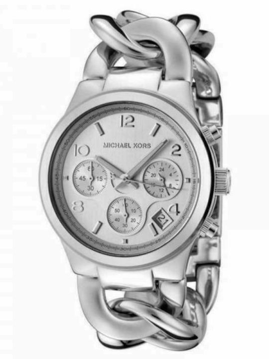 Michael Kors Runway Ρολόι Μπαταρίας με Μεταλλικό Μπρασελέ