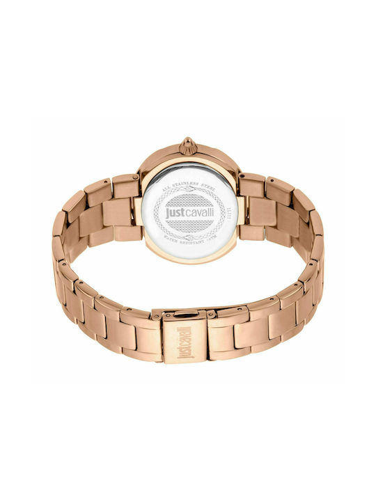 Just Cavalli Watch with Pink Gold Metal Bracelet