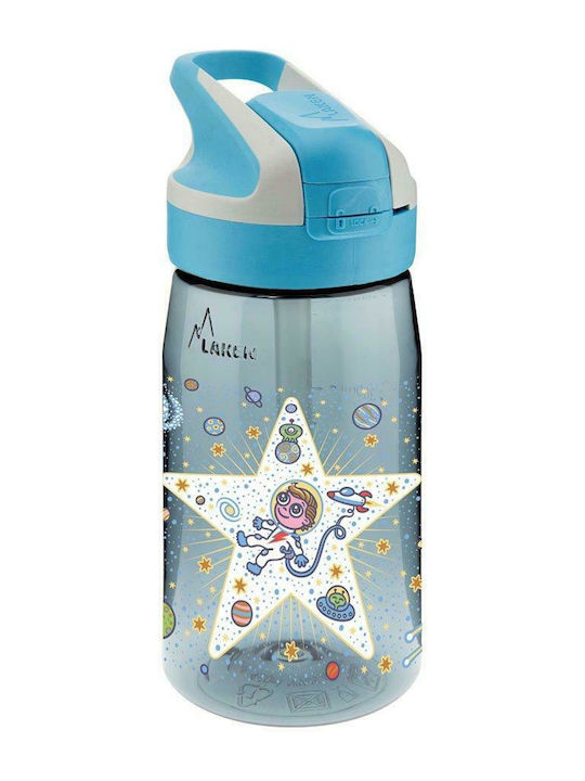 Laken Cosmos Schulranzen Rucksack Kindergarten mit Flaschenhalter Blau 25 x 11 x 33cm