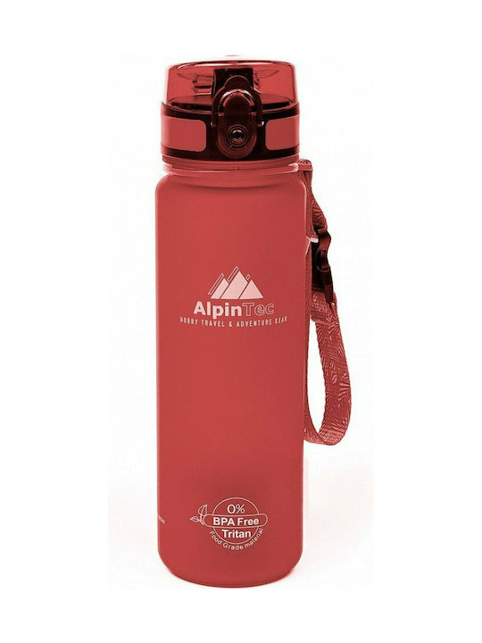 AlpinPro Παγούρι Πλαστικό 500ml Κόκκινο