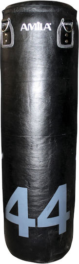 AMILA Δερμάτινος Σάκος Μποξ 44kg με Ύψος 120cm Μαύρος