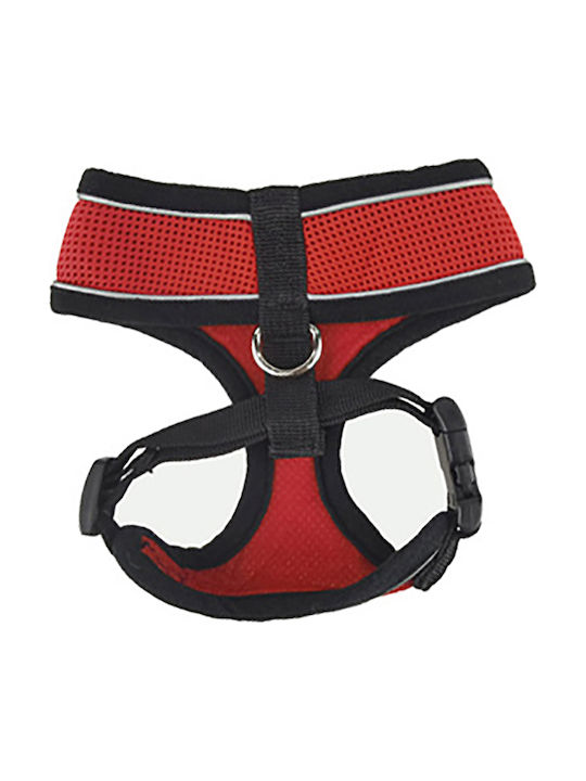 Pet Interest Hundegeschirr Weste Mesh Reflective Rot 30-40cm 54461