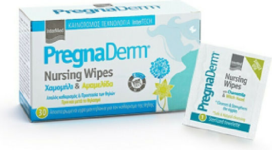 InterMed PregnaDerm Μαντηλάκια Καθαρισμού Στήθους 30τμχ