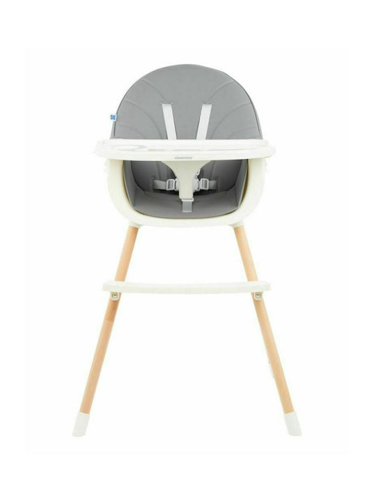 Kikka Boo Nutri Wood Baby Highchair 3 in 1 Dark Grey