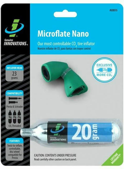 Genuine Innovations Microflate Nano Mini Τρόμπα Αμπούλας Χεριού