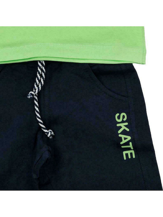 Kids' Set with Shorts Summer 2pcs Green