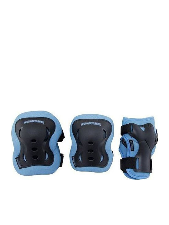 Athlopaidia Children's Protective Gear Set for Rollers Blue