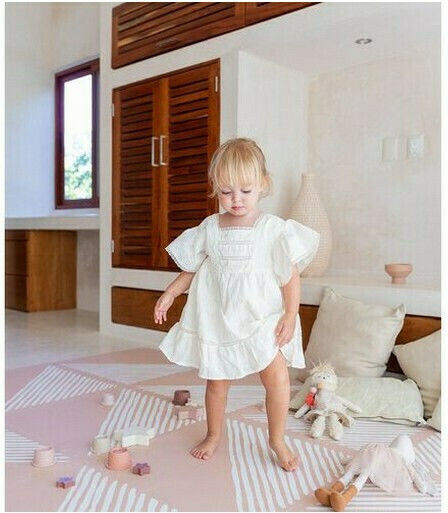 Toddlekind Παιδικό Παζλ Δαπέδου Sandy Lines Μονόχρωμα Seashell 6τμχ