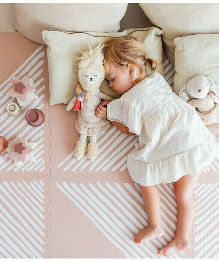 Toddlekind Παιδικό Παζλ Δαπέδου Sandy Lines Μονόχρωμα Seashell 6τμχ