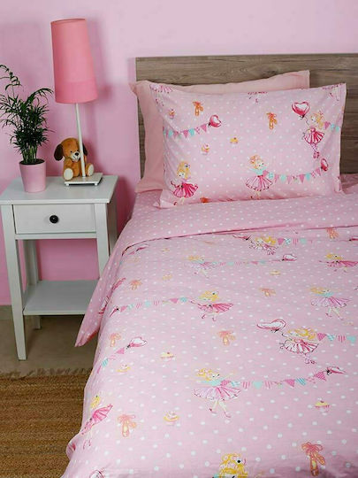 Sunshine Cotton Feelings 30 Kinderbettbezug Einzel Baumwolle Pink 170x250cm