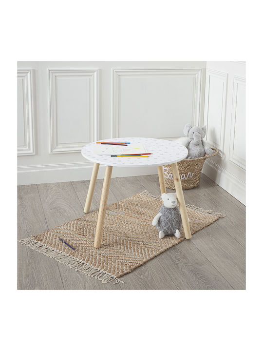 Kindertisch aus Holz Weiß
