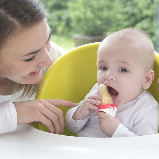 Kidsme Kidsme Futtermittel Rote Silikon Fütterer Plus für 4+ Monate