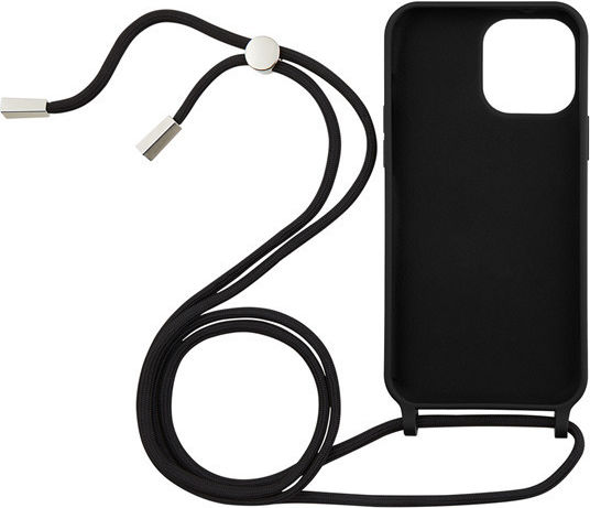 Vivid Lace Back Cover Silicon cu Curea Negru (iPhone 13 Pro)