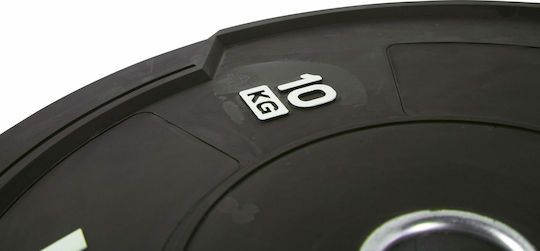 AMILA Black Set of Plates Olympic Type Rubber 1 x 10kg Φ50mm
