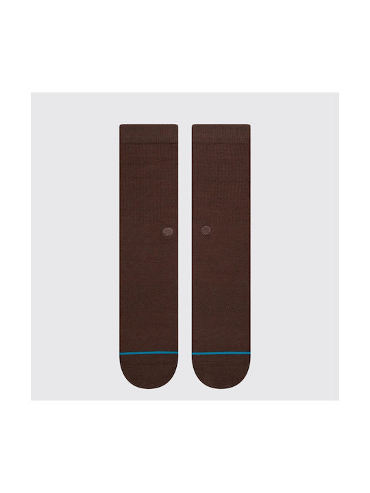 Stance Icon Athletic Socks Brown 1 Pair