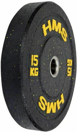 HMS Set of Plates Olympic Type Rubber 1 x 15kg Φ50mm