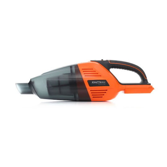 Kraft & Dele KD-1776 Επαναφορτιζόμενο Σκουπάκι Χειρός 18V Χωρίς Φορτιστή και Μπαταρία Πορτοκαλί