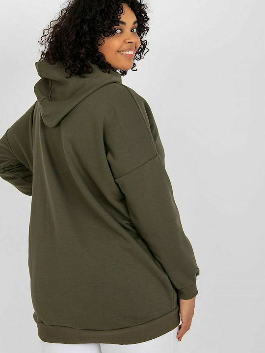 Relevance Women's Long Hooded Sweatshirt Khaki