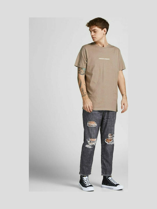 Men's Jeans Pants Cropped Black